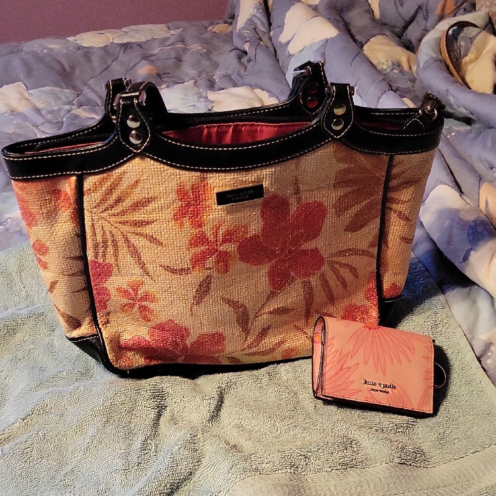 Floral Tote Bag From Kate Spade  with Matching Wallet